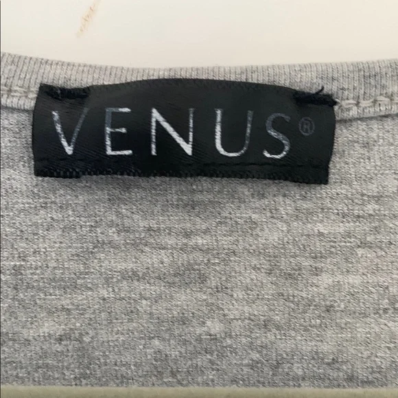 Venus Gray Fitted Short Sleeve T-Shirt - Picture 2 of 8